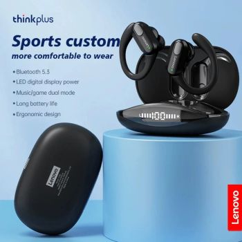 Lenovo-auriculares inalámbricos XT80 con Bluetooth 5,3, cascos con micrófono, Control de botón, reducción de ruido, resistentes al agua