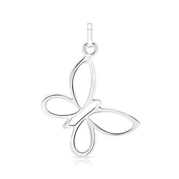 Colgante plata 925 mariposa