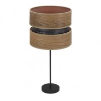 sobremesa alto colet 1xe27 negromadera oscura 61x30x30 cm