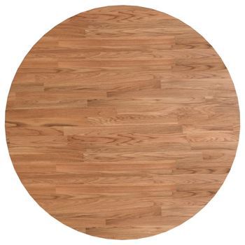 Tablero De Mesa | Tablero Escritorio Redonda Madera De Roble Marrón Claro Ø90x1,5 Cm
