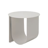 mesa auxiliar de metal gris
