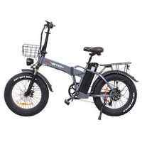 drvetion at20 bicicleta electrica - motor 750w bateria 48v 10ah rueda 20  frenos hidraulicos - gris