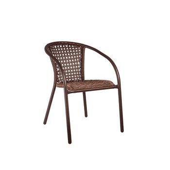 Sillon Aluminio Ratan Marron 30b Dl