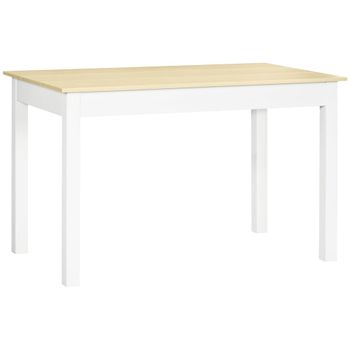 Mesa de comedor 119x70x75 cm roble