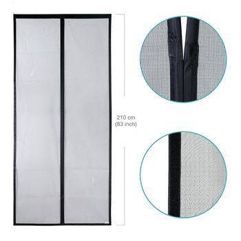 Mosquitera Para Puerta Black M
