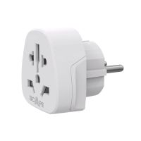 adaptador universal de viaje scape travel 830 compacto para enchufes europa schuko multiusos