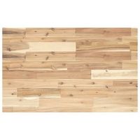encimera tocador bano madera acacia sin tratar 100x50x4 cm vidaxl