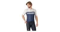 maillot de manga corta simbolo hombre azul blanco