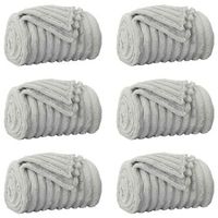 mantitas de sofa 6 uds gris 240 x 220 cm 876 kg lana vidaxl