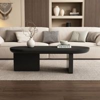 mesa de centro - mueble para salon - mdf - negro 1197x498x355cm