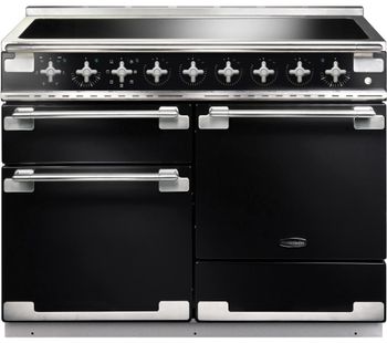 RANGEMASTER Elise 110 Electric Induction Range Cooker - Black & Chrome, Black