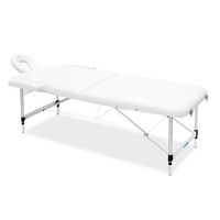 camilla de masaje de aluminio mr7150 blanca