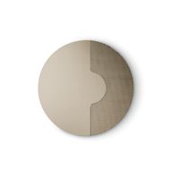 espejo de pared redondo color dorado o 120 cm