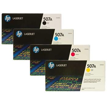 Original Multipack HP LaserJet Enterprise 500 Color M551xh Printer Toner Cartridges (4 Pack) -CE400A