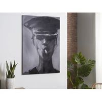 lienzo  mujer blanconegro 50 oleo 70x100 cms 70x3x100 cms