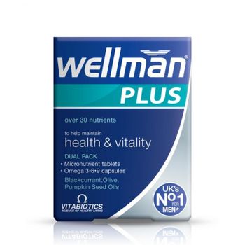 Vitabiotics Wellman Plus Omega 3-6-9 - 28 Tablets & 28 Capsules
