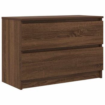 Mueble Tv | Mueble De Salón | Mesa De Tv Marrón Roble 80x35x54 Cm Madera De Ingeniería