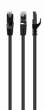 CABLE RED S-FTP GEMBIRD CAT 6A LSZH NEGRO 0,25 M