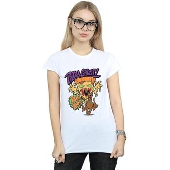 Dessins Animés Camiseta Pizza Ghost para mujer