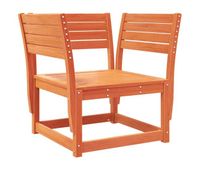 vidaxl silla de jardin madera madera maciza de pino marron cera