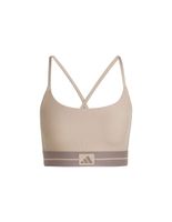 sujetador deportivo de fitness adidas hyg rib bralett mujer marron
