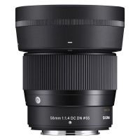 objetivo sigma 56 mm f14 dc dn contemporary montura nikon z negro