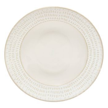 Lote De 6 Platos Hondos Con Borde Rayado Camille D.20, Blancos - Atmosphera Createur D'interieur
