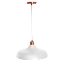 lampara de techo de diseno - lampara colgante metal - enar  blanco