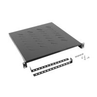 bandeja fija metalica lanberg ak-1005-b 1u 19 25kg para rack fondo 800mm negra
