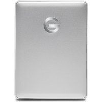 g-drive mobile portable hard drive - 4 tb silver silver