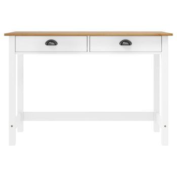 Mesa Consola | Mesa De Entrada | Mesa Auxiliar Hill Con 2 Cajones Madera Pino 110x45x74 Cm