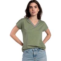 admas blusa camiseta de manga corta con cuello en v mexico para mujer