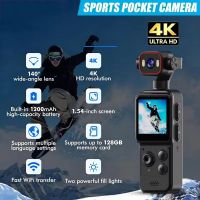 mini camara de accion de bolsillo 4k 140    camara de accion wifi con lente gran angular pantalla hd de 154 pulgadas soporta carga durante la grabacion