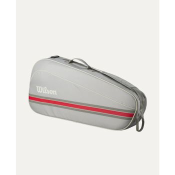 Raquetero WILSON Team 2025 3 Raquetas Gris-Rojo