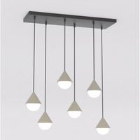 lampara colgante peka negromoca 6 luces
