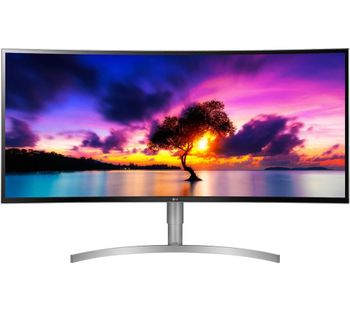 38WK95C Quad HD 37.5? Curved IPS Monitor - Silver, Silver