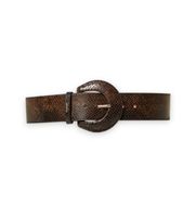twinset para mujer 262to5430 cinturon de piel con estampado de piton marron s casual sintetico