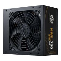 fuente de alimentacion cooler master 750w certificacion 80 plus bronze mwe bronze 750 v3 extras ventilador silencioso y cableado plano