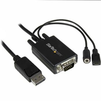 Cable Adaptador DisplayPort a VGA con Audio de 3 m StarTech
