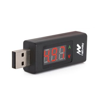 COMPROBADOR MEDIDOS NETWAY CORRIENTE Y VOLTAJE USB