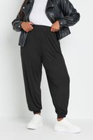 yours joggers negros con punos en el bajo mujer curvy y tallas grandes yours