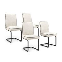 silla basculante eleganza juego de 4 vicco