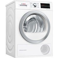 serie 6 wtw85493gb 8 kg heat pump tumble dryer - white white