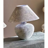 lampara sobremesa hestia color piedra 48 cms 45dx48 cms