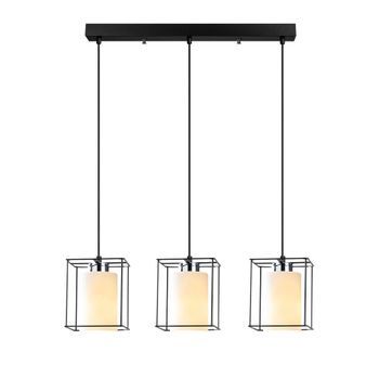 Lámpara De Techo Swank-702-s1 Negro Hierro Diámetro 65x113 Cm