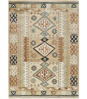 antalia 711 - alfombra fina de viscosa de estilo etnico