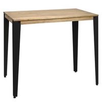 consola lunds alta 39x70x110cm negra en madera maciza de pino acabado vintage estilo industrial box furniture