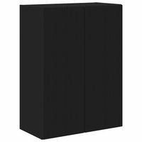 mueble de tv montado en la pared 595 x 31 x 80 cm negro vidaxl