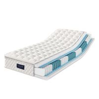 colchon de muelles ensacados de 90x200 mm 3 mm de alto 25 cm de grosor 7 zonas certificacion oeko-tex probado durante 100 noches