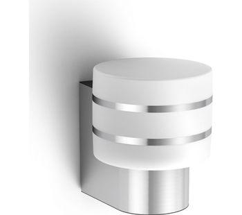 PHILIPS Hue Tuar White Outdoor Wall Lantern, White